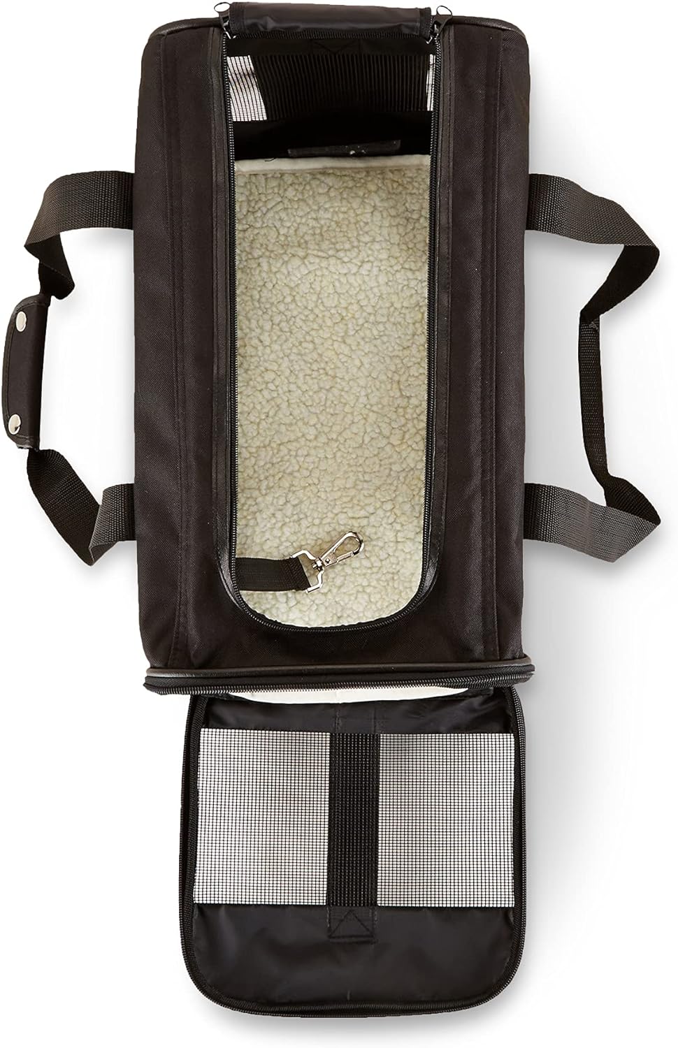 Amazon Basics Airline Approved Soft-Sided Mesh Pet Travel Carrier - 16.5"L x 11.0"W x 11.0"H / Without Wheels - image 3