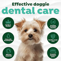 TropiClean Fresh Breath Finger Toothbrushes for Dogs & Puppies | Gentle Soft Toothbrush Alternative for Easy Teeth Cleaning