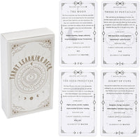 GINCEVHY 78-card beginner tarot deck with upright and reversed meanings printed