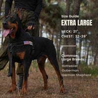 Forestpaw No Pull Dog Harness with Large Handle, Comfortable, L - XL: Chest 32-39", Fit 80-110 lbs / Black - image 4