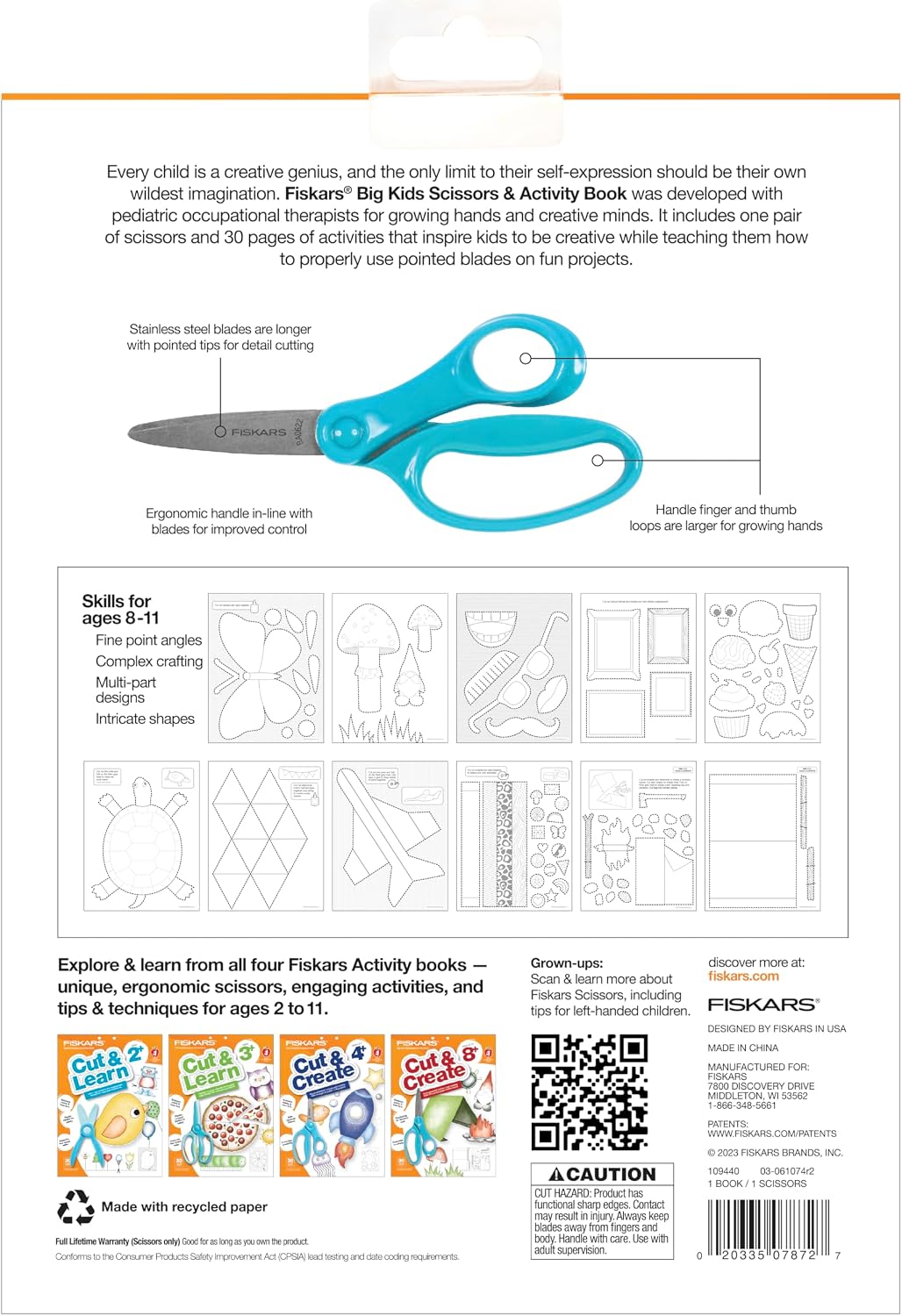 Fiskars Toddler Activity Book with Safety Scissors - image 4