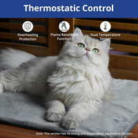 NICREW Cat Heating Pad, Consistent Heat, 17.7"x15.7", 30W - Gray / 27.5"L x 15.7"W x 0.4"Th - image 2