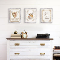 upsimples 50x70cm Puzzle Frame, Wall Decor Frames - Rustic White / 8.5x11 - image 2