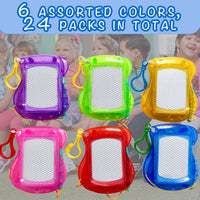 Giliger mini magnetic drawing board keychains with pens and slide erasers, 24 pack - view 3