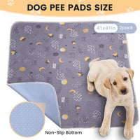 UPSKY Washable Pee Pads for Dogs 2 Pack 34" x 36", Waterproof - A-grey / 41x41 Inch (Pack of 2) - image 2