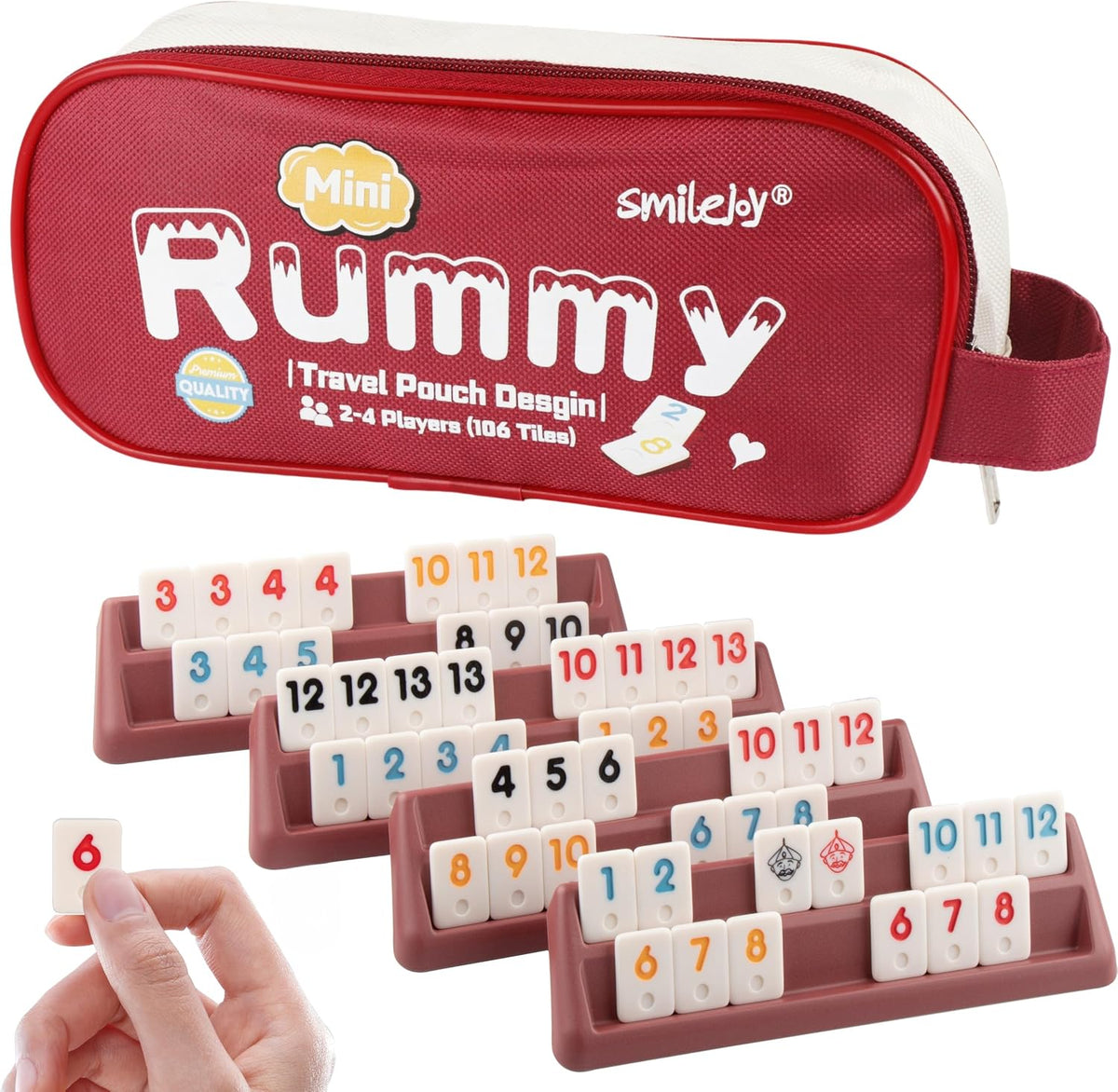 Smilejoy Mini Rummy Cube Game - Mini (2-4 player)