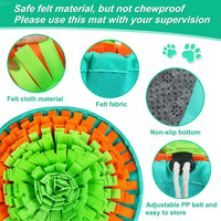 Vivifying Snuffle Mat for Dogs - Green&Orange - image 2