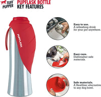 PupFlask Large Dog Water Bottle - 40 Ounce / Crimson Red - image 2
