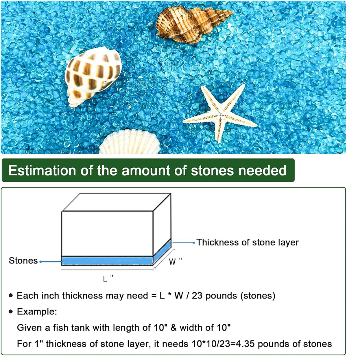 BXI 2.2 Lbs Small Aquarium Substrate Gravel Sand - Blue Glass Sand / 2.2 lbs, 0.04''-0.12''(Mini) - image 4