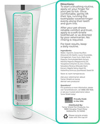 Tartar Shield Pro Care – Natural Enzymatic Pet Toothpaste Kit – Protects Against Plaque & Tartar - Freshens Breath & Removes Stains – Cleans Teeth and Gums – for Dogs & Cats - Coconut Flavor, 3 Oz.