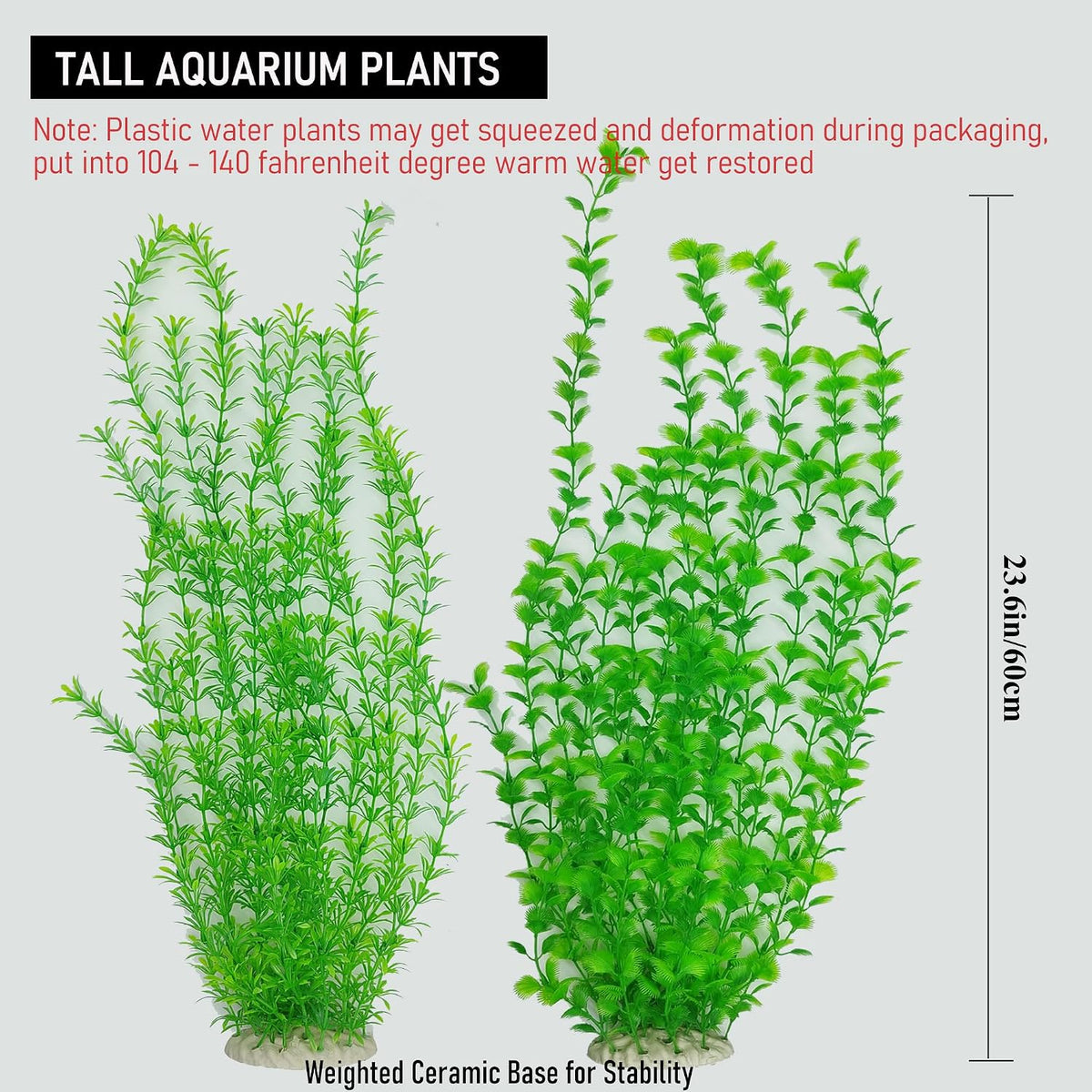 25.98 Inch Tall Aquarium Plants - Green (Style A) - image 3