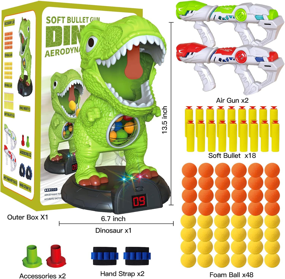 Moveable Dinosaur Shooting Game Toy - image 2