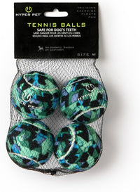 Hyper Pet Mini Extra Small Tennis Balls for Dogs - Blue Camo / Regular 2.5" - 4 Pack