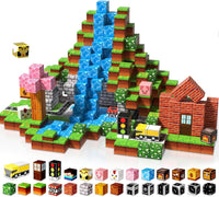 200 pcs Magnetic Blocks, Building Toys Gifts for Kids Age 3+ - Forest - 100 pcs