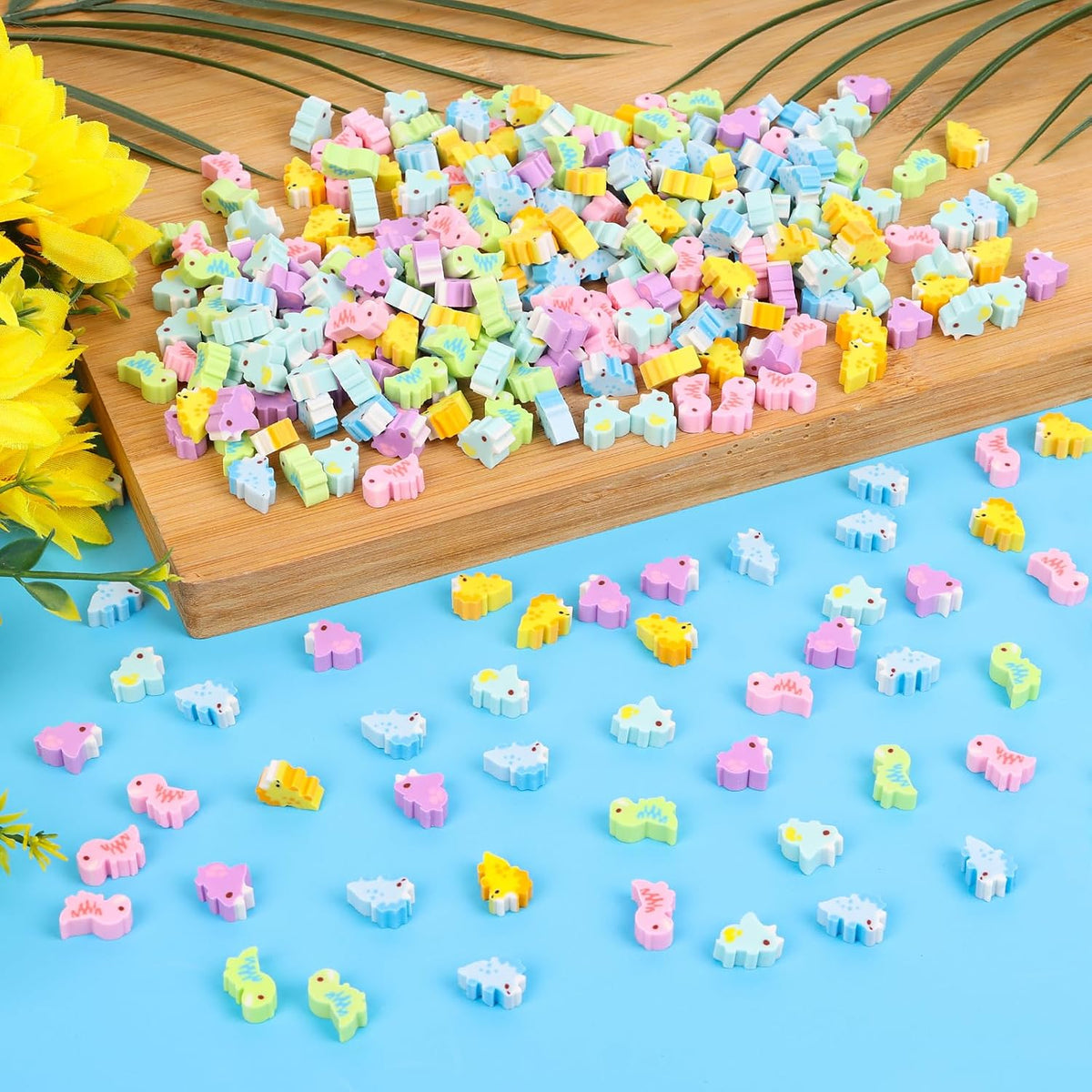 FOIMAS 300-piece mini animal erasers in assorted rubber animal shapes - view 23
