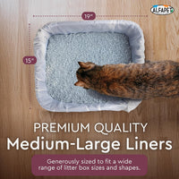 Alfapet large cat litter box liners, 12 count, with Sta-Put elastic fit - view 4
