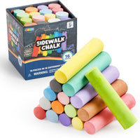 JOYIN 160 PCS Sidewalk Chalks Set-16 Colors Non-Toxic Washable Jumbo - 16