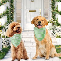 Spring Summer Dog Bandanas Large 3PCS, 6 Pattern Floral Scarf – Essentials for Dogs - Sping-26-GYP / Small - image 2