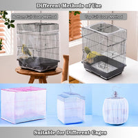 Adjustable Bird Cage Netting - White / Circumference 59″-87″, height 15.7″ - image 3