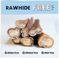 Pawstruck All-Natural 12" Bully Sticks for Dogs - Long Lasting, Rawhide-Free, Low Odor & Grain-Free Dental Chew Treat - Healthy Single Ingredient, 100% Real Beef - 1 lb Bag