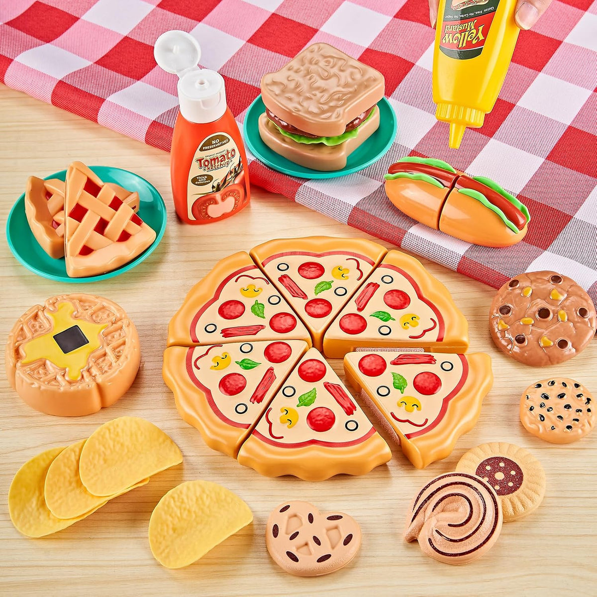 Kidsciety 85pcs Play Food Sets for Kids Kitchen - image 3