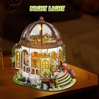 DIY Miniature House Kit, Pet Shop Book Nook Kit with LED Light - Hanging Garden - image 3