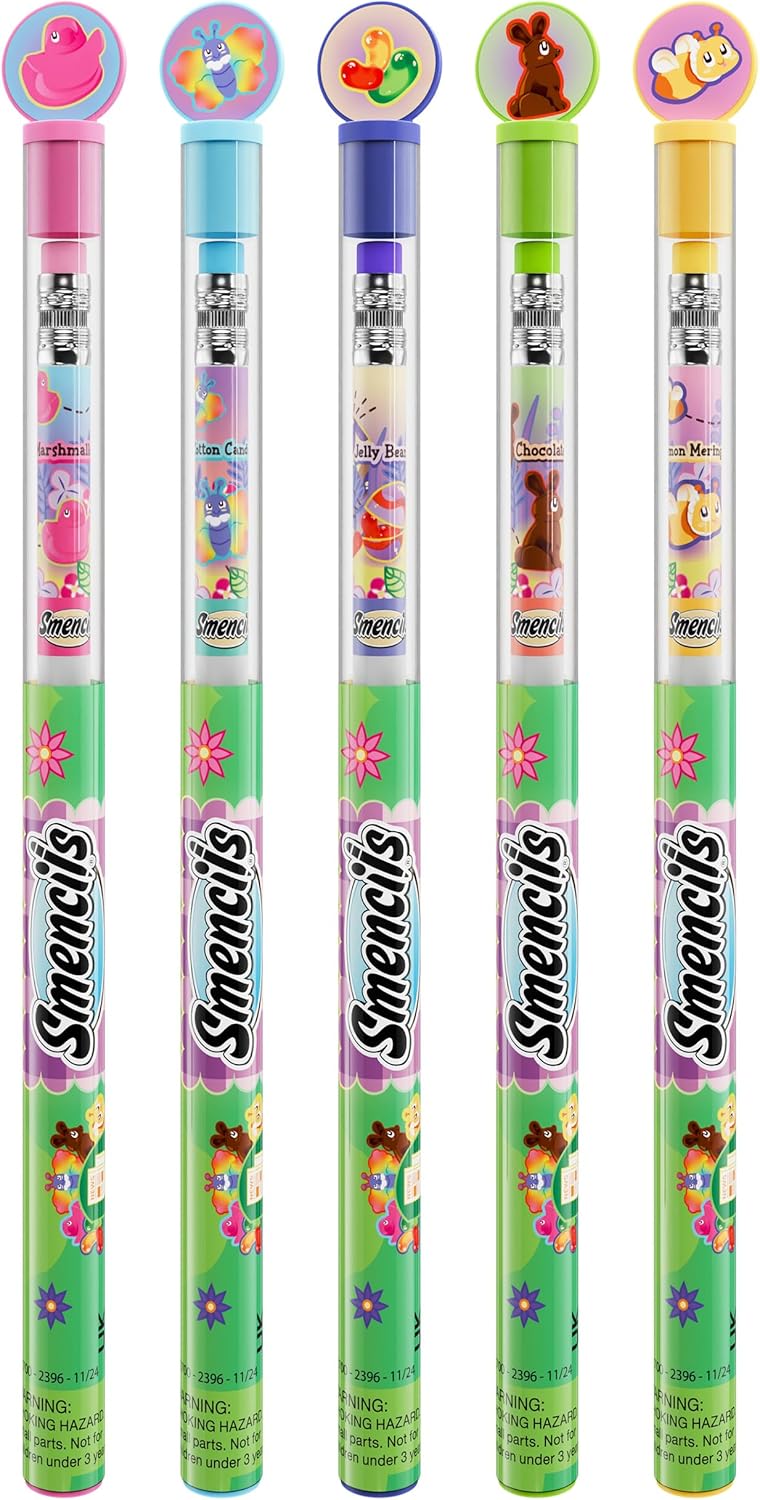 Halloween Smencils Cylinder, HB #2 Scented Smelly Pencils - Spring - image 4