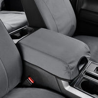 Coverado Front Seat Covers, Waterproof Canvas Seat Protector for Car Seat Cushions for Kids & Dogs, Seat Covers Compatible with 2015-2025 Ford F150 & 2017-2025 Ford F250 F350 F450(Gray, 2PCS)