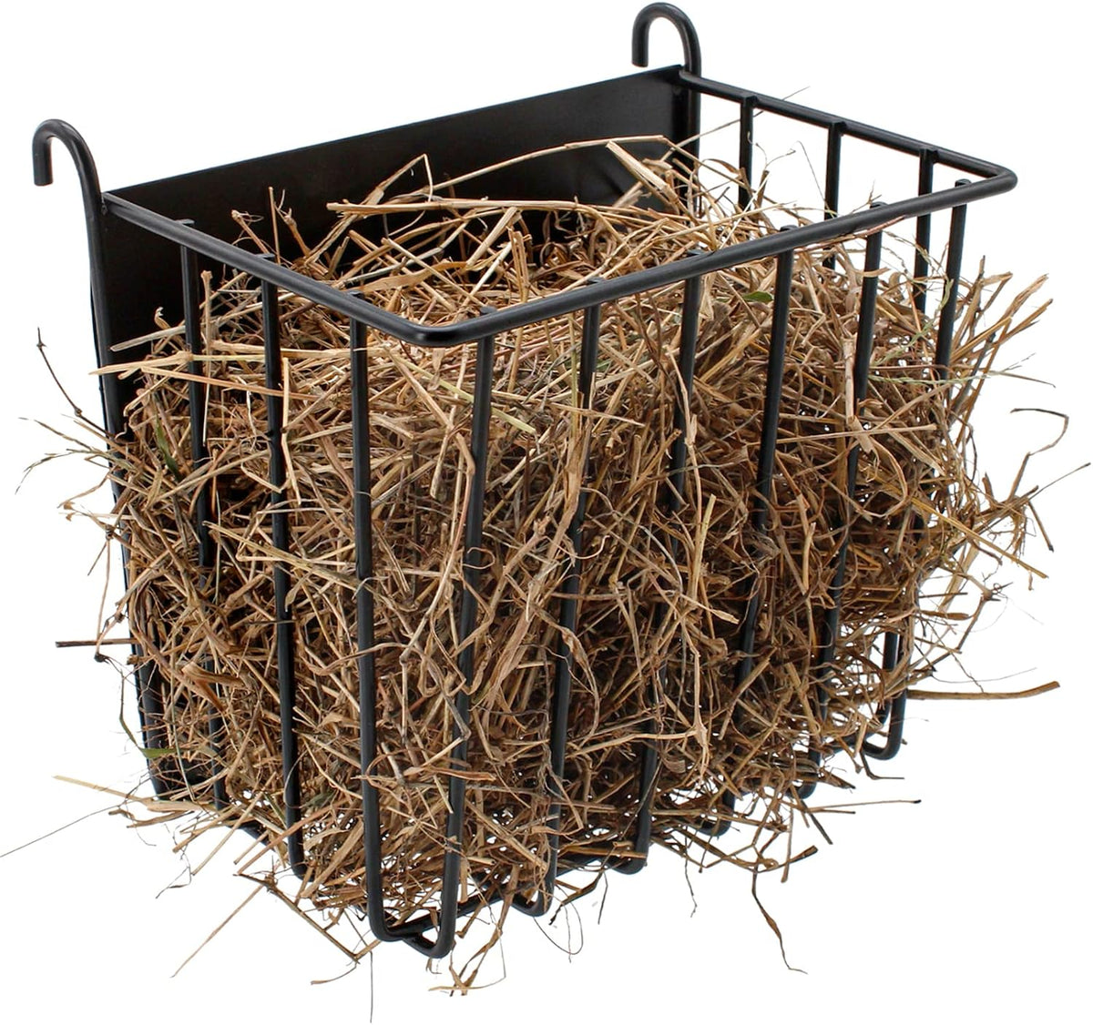 2PCS Rabbit Hay Feeder Guinea Pig Hay Feeder with Heavy-Duty Metal - 1 piece / black