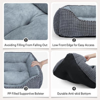 MIXJOY Dog Bed for Large Medium Small Dogs - Grey / S(20’’x 19’’x 6’’) - image 4