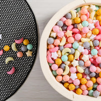GOGOSO Ball Pit Balls Stars Moon Shapes Plastic Pitballs for Child - 100 balls / Cream Mix 7 Colors - image 3