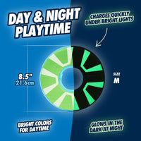 Chuckit! Max Glow Zipflight Flying Disc Dog Toy, Floats, Medium - image 4