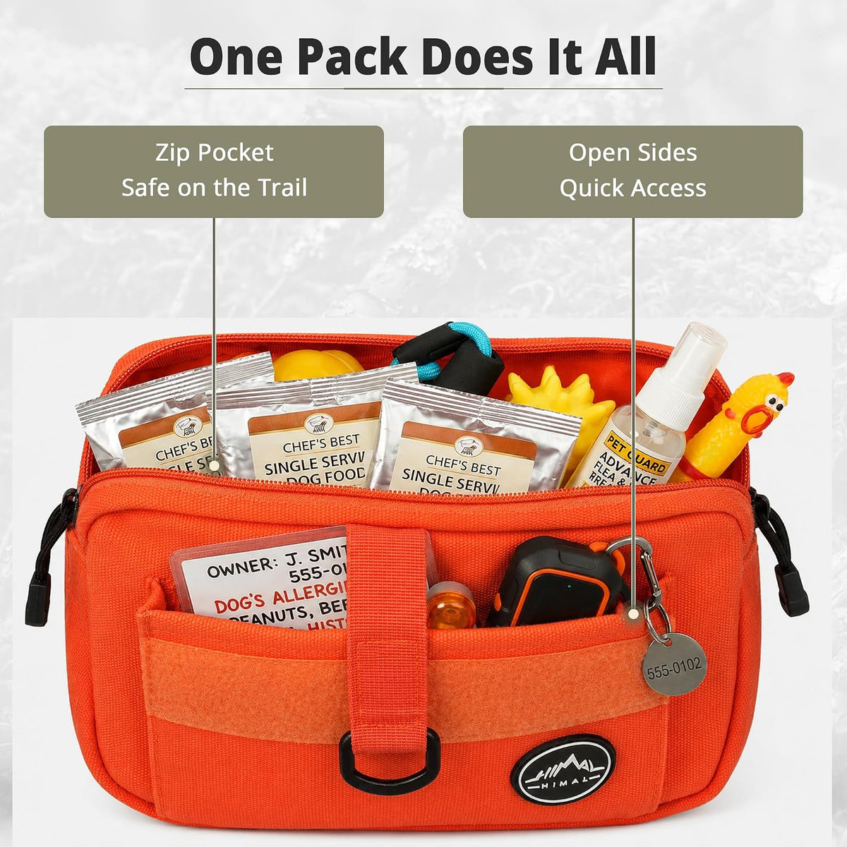Himal Outdoors Dog Backpack & Saddle Bag - Orange - image 3