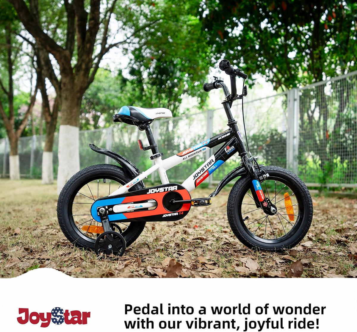 JOYSTAR New Berry Kids Bike for Boys and Girls Ages 3-10Y – Fun for Kids & Family - White / 14 Inch Wheels - image 4