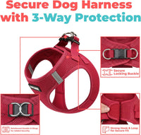 Voyager Step-in Air Dog Vest Harness - Burgundy / S (Chest: 14.5 - 16") - image 2