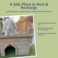 TRIXIE Indoor & Outdoor Small Animal Hideout Shelter for Rabbits - image 4