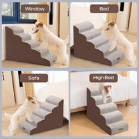Miorun Dog Stairs for High Beds - White-coffee / 5.0 / Stairs 24.5"H - image 4
