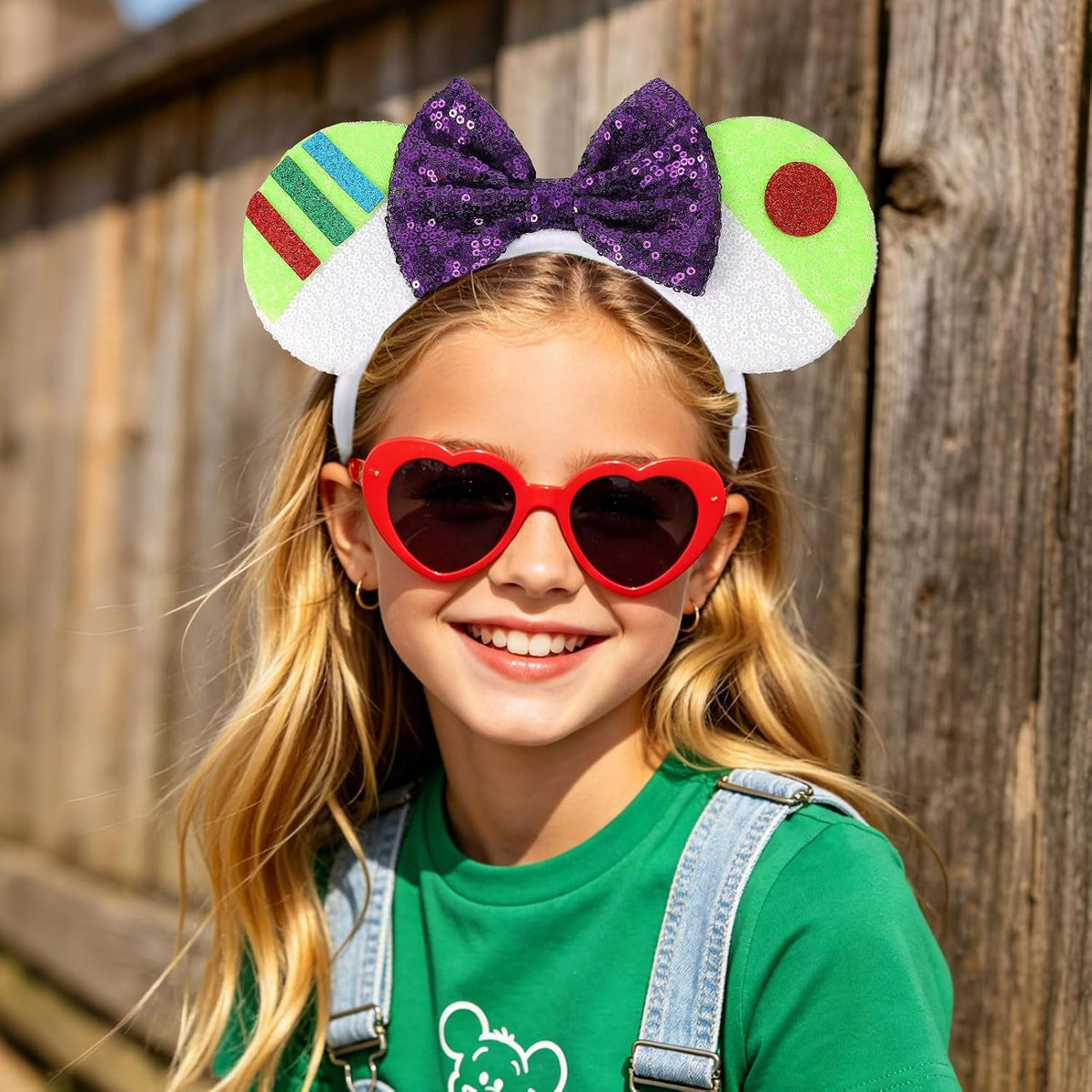 UNSPAZ Mouse Ears Headbands - Green - image 3