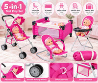 fash n kolor 4 Piece Doll Play Set, Includes - Pink/ White - image 4