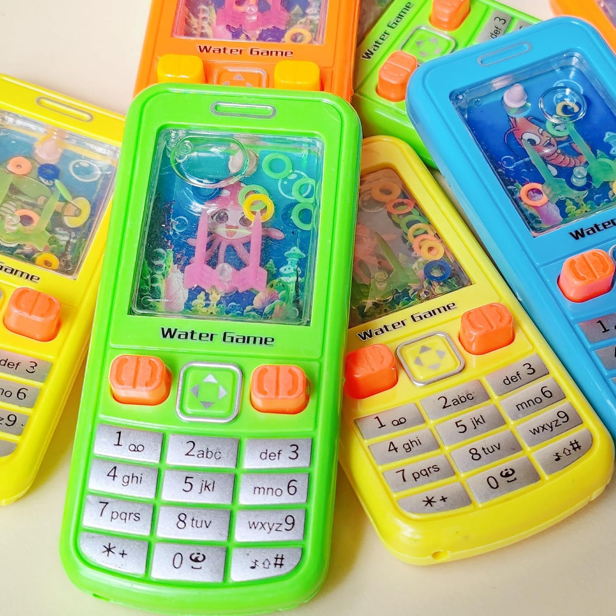 Desyeryamimi 12 pack 90s cell phone style water ring toss handheld games - view 5