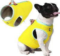 JUXZH Dog Cooling Vest, Evaporative Cooling Jacket Orange - Yellow / XX-Large (Chest 32.7-39.8")