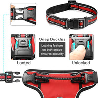WINSEE Dog/Pet Harnesses No Pull with Dog Collar - X-Large / Red - image 4