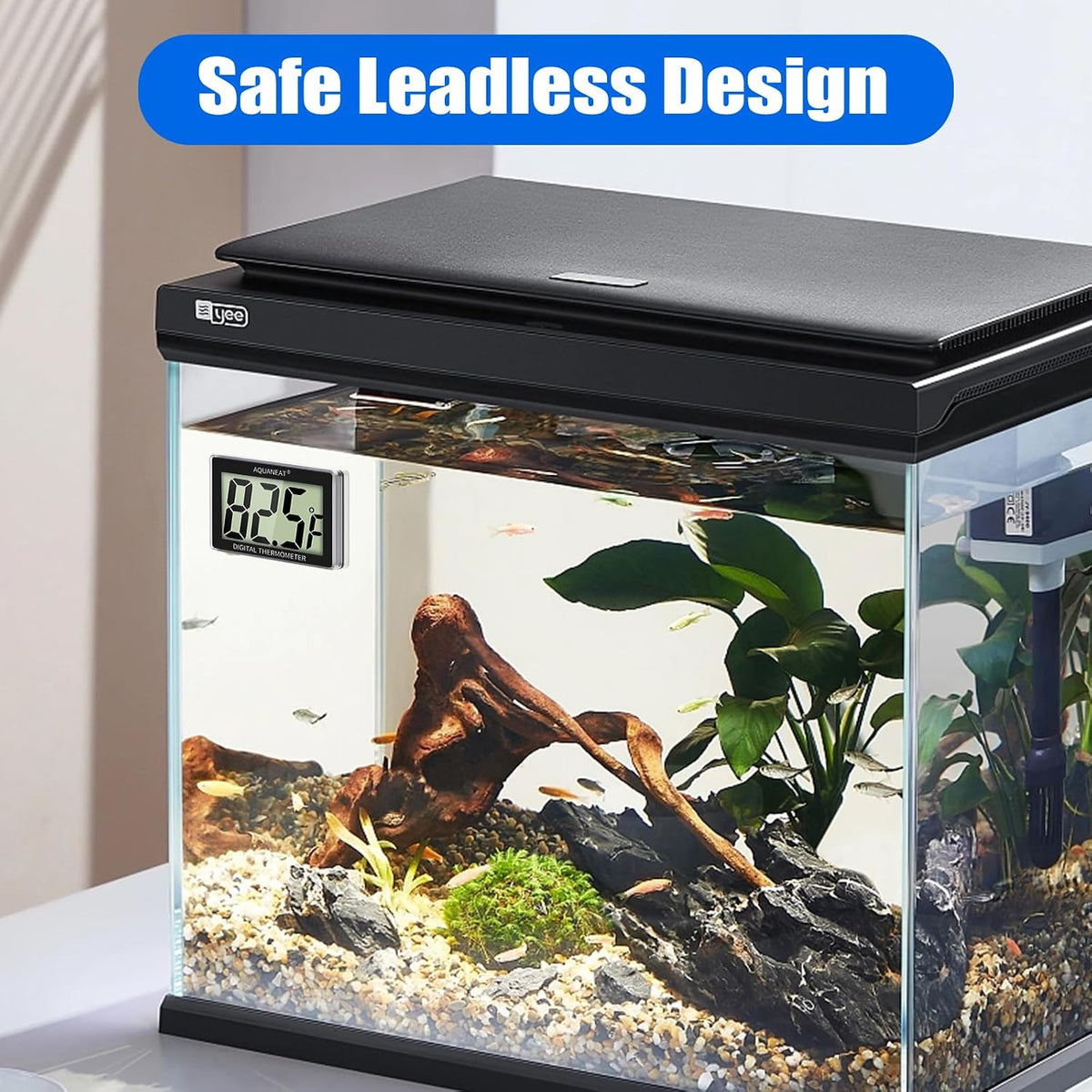 AQUANEAT Aquarium Thermometer, Fish Tank Thermometer - image 2