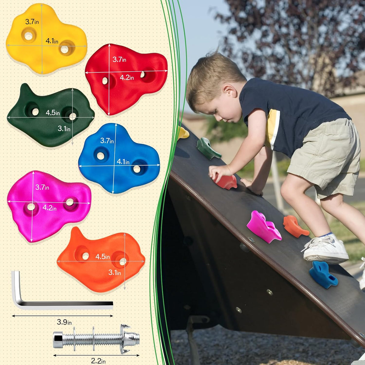 Trymaker Rock Climbing Holds - Large Size-30pcs - image 2