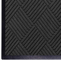 WaterHog Diamond | Commercial-Grade Entrance Mat with Rubber Border – Indoor/Outdoor, Quick Drying, Stain Resistant Door Mat (Charcoal, 3' x 5')