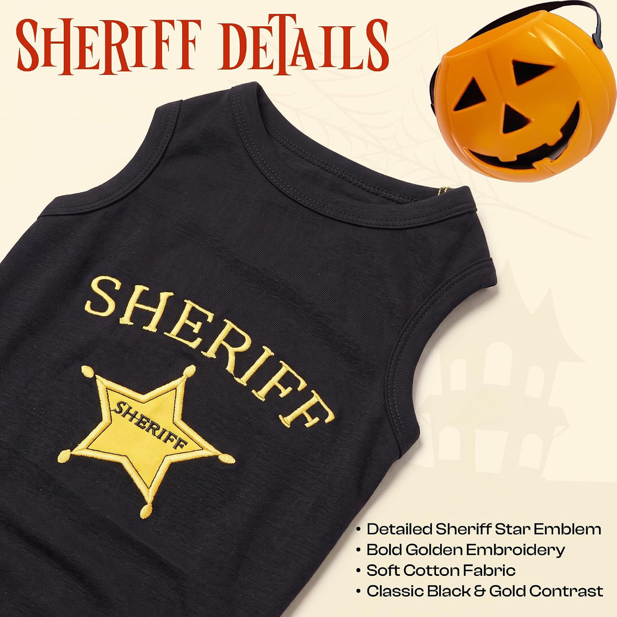 Parisian Pet Dog Halloween Costume - Sheriff / X-Small - image 4