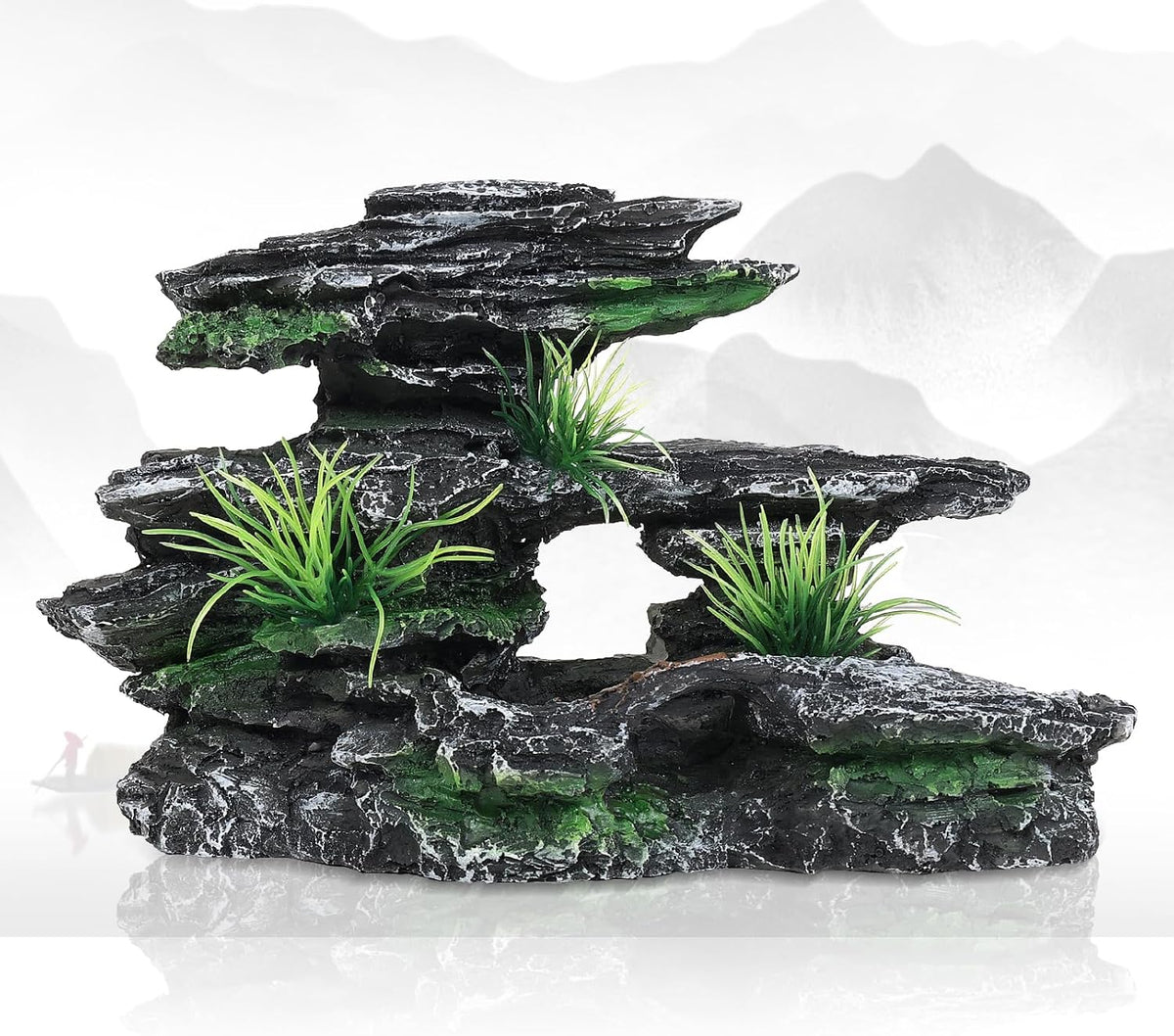 Aquarium Decor Mountain View Stone Ornament