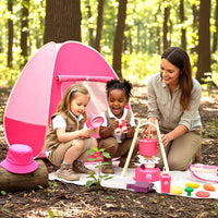 Meland Camping Play Set for Children 3-6 - Pink - image 2