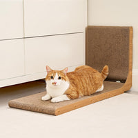EHEYCIGA Cardboard Cat Scratcher for Indoor Cats - Brown / 11.4x9.75x19 - image 3