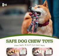 SHARLOVY Puppy Rope Toy, Dog Rope Toy for Small Dogs, Puppy Teething Toys, Cotton Interactive Tug of War Dog Toy for Puppies Boredom, Dog Chew Toys for Aggressive Chewers Small Breed